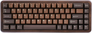 YUNZII WOOD68 Teclado mecánico inalámbrico, teclado de madera para...