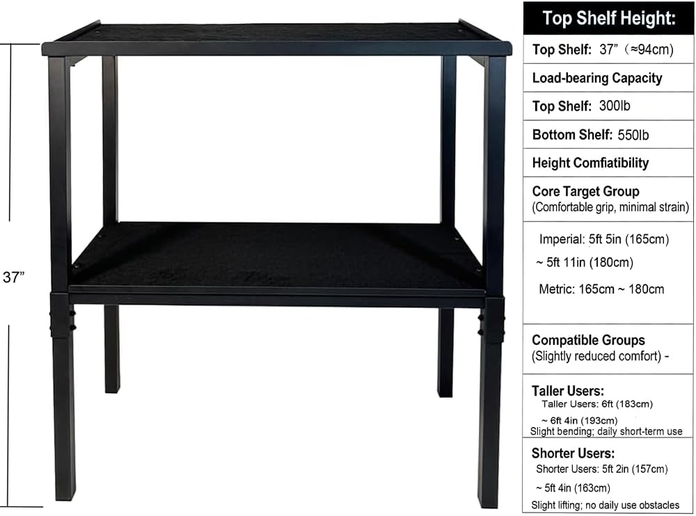 Rack Ajustable para Mancuernas/Kettlebells 500-800LB Pesado con Cobertura Opcional