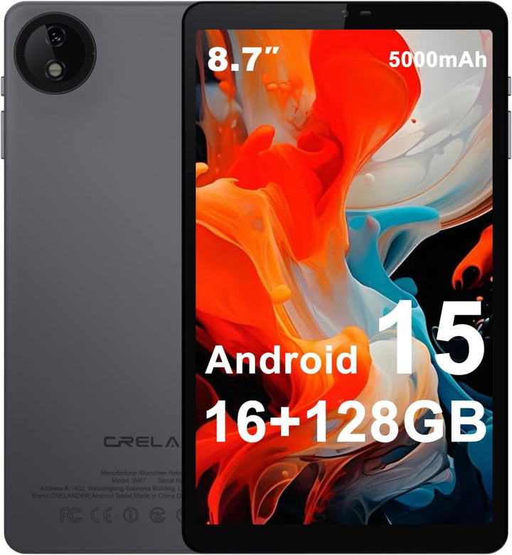 Crelander Tablet Android 15 de 8.7 pulgadas, tableta Android de 16...