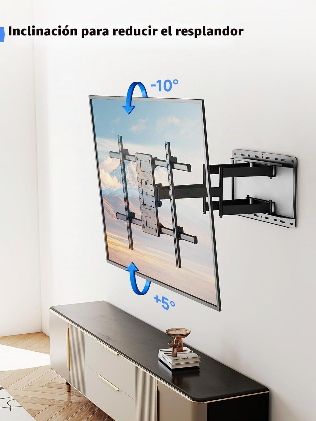 Suptek Soporte de pared resistente para televisores de 60 a 120 pulgadas