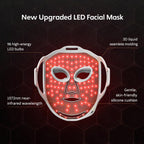 Máscara facial de terapia de luz roja, aprobada por la FDA para el acné, LX500-Alta Intensidad