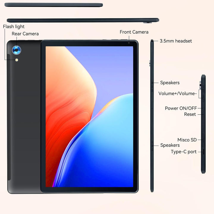 URAO Tableta tableta Android 15 de 101 pulgadas con