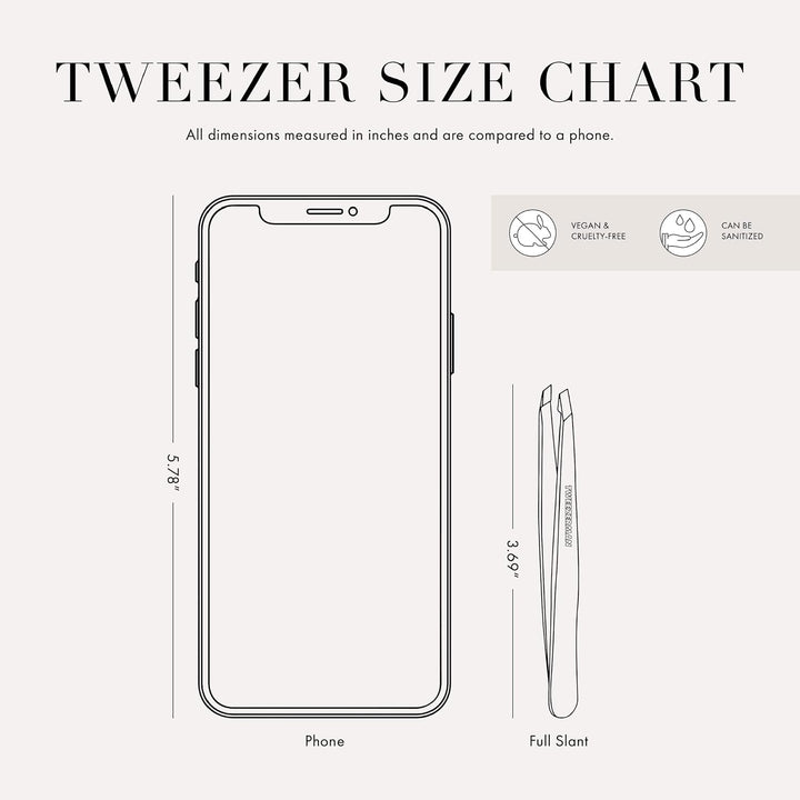 Tweezerman - Pinza inclinada exclusiva azul de noche, pinzas para d...