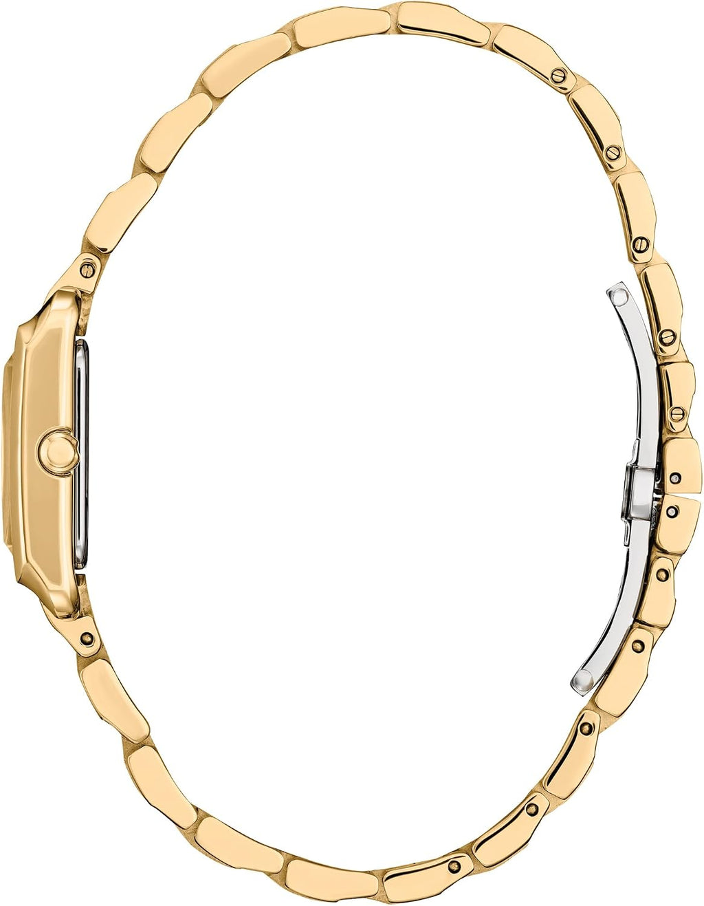 Citizen Bianca EW5602-57D - Reloj de pulsera de acero inoxidable dorado con esfera blanca de 0.866 in
