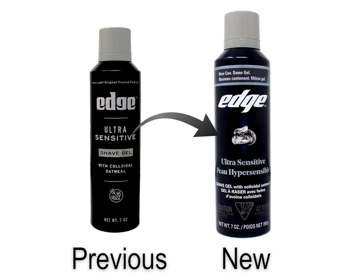 Edge Gel de afeitado ultra sensible, sin fragancia, 7 onzas (paquet...