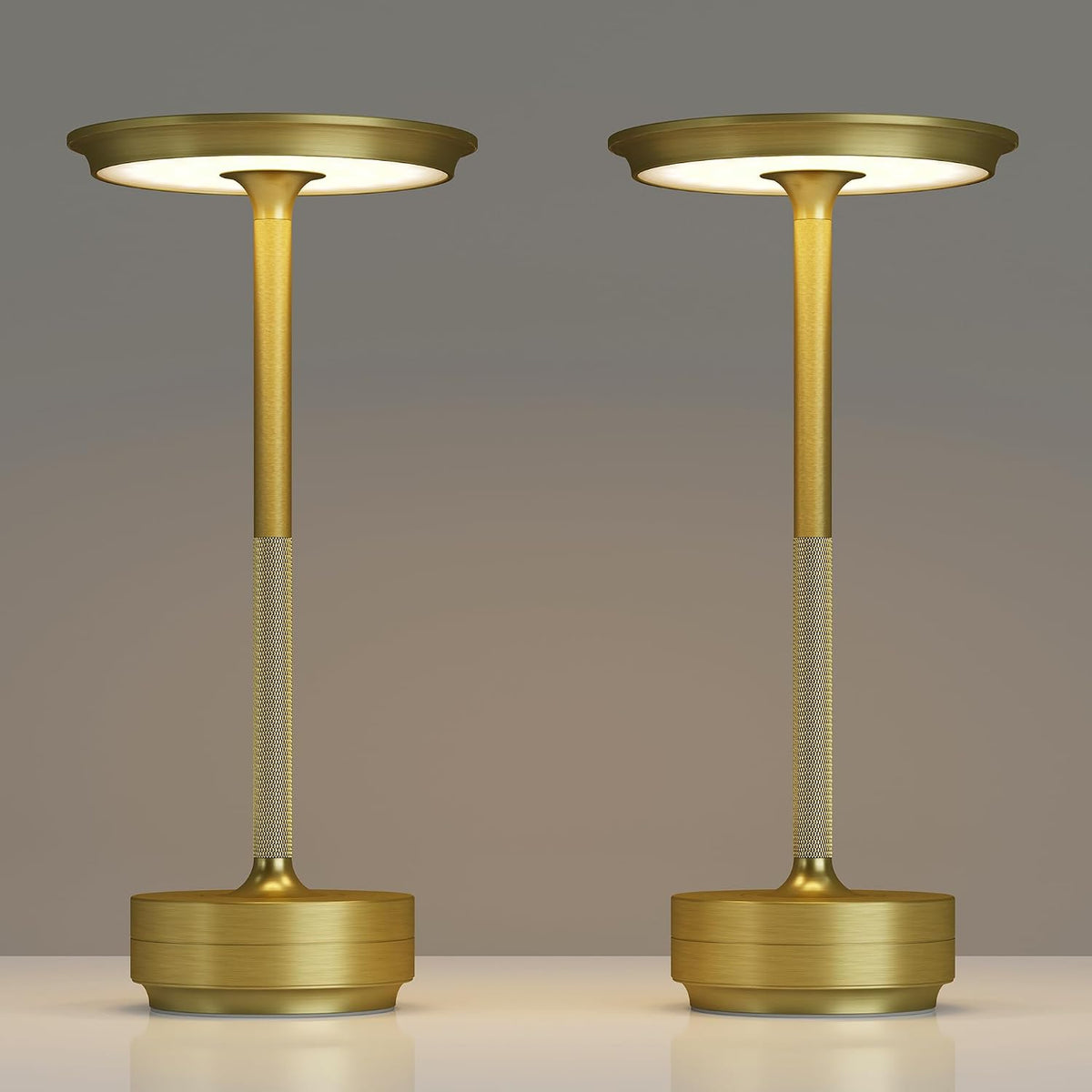 Lámpara Paquete de 2 lámparas de mesa inalámbricas recargables