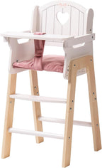 ROBOTIME Silla alta de madera para muñeca de bebé, silla de muñeca