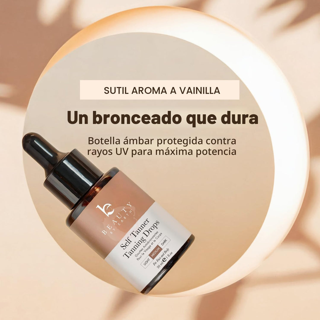 Gotas autobronceadoras - Hechas en EE. UU. con ingredientes natural...