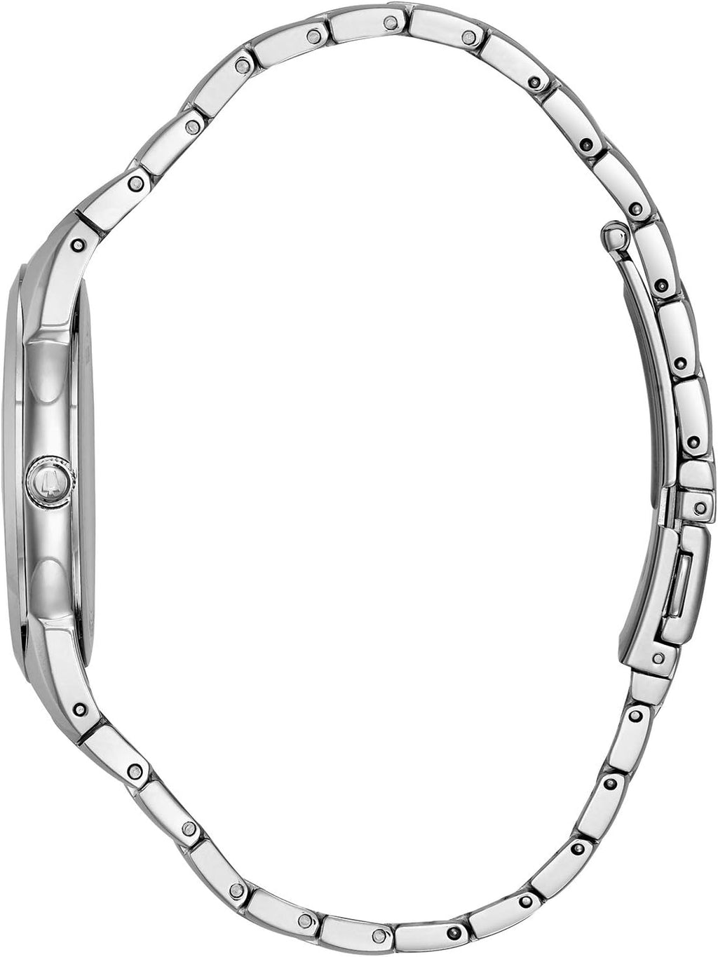 Bulova Reloj de hombre de 3 manecillas con calendario y fecha, mecanismo de cuarzo, esfera con patrón, 38mm, Estilo: 96B149