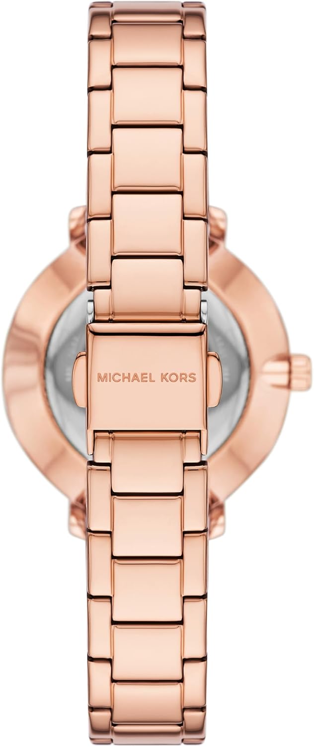 Reloj para mujer Michael Kors Pyper Two-Hand en acero inoxidable tono oro rosa (Modelo: MK7645SET)