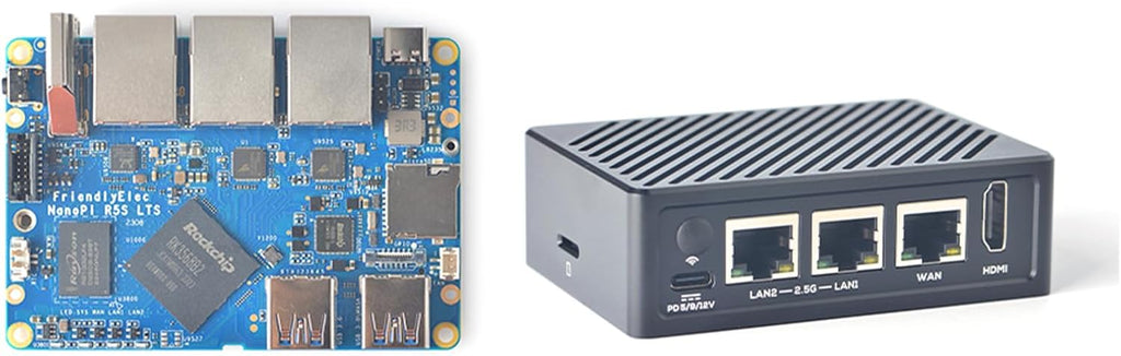 Nanopi R5S-LTS Mini Router OpenWrt, con Rockchip RK3568B2 LPDDR4X 4...