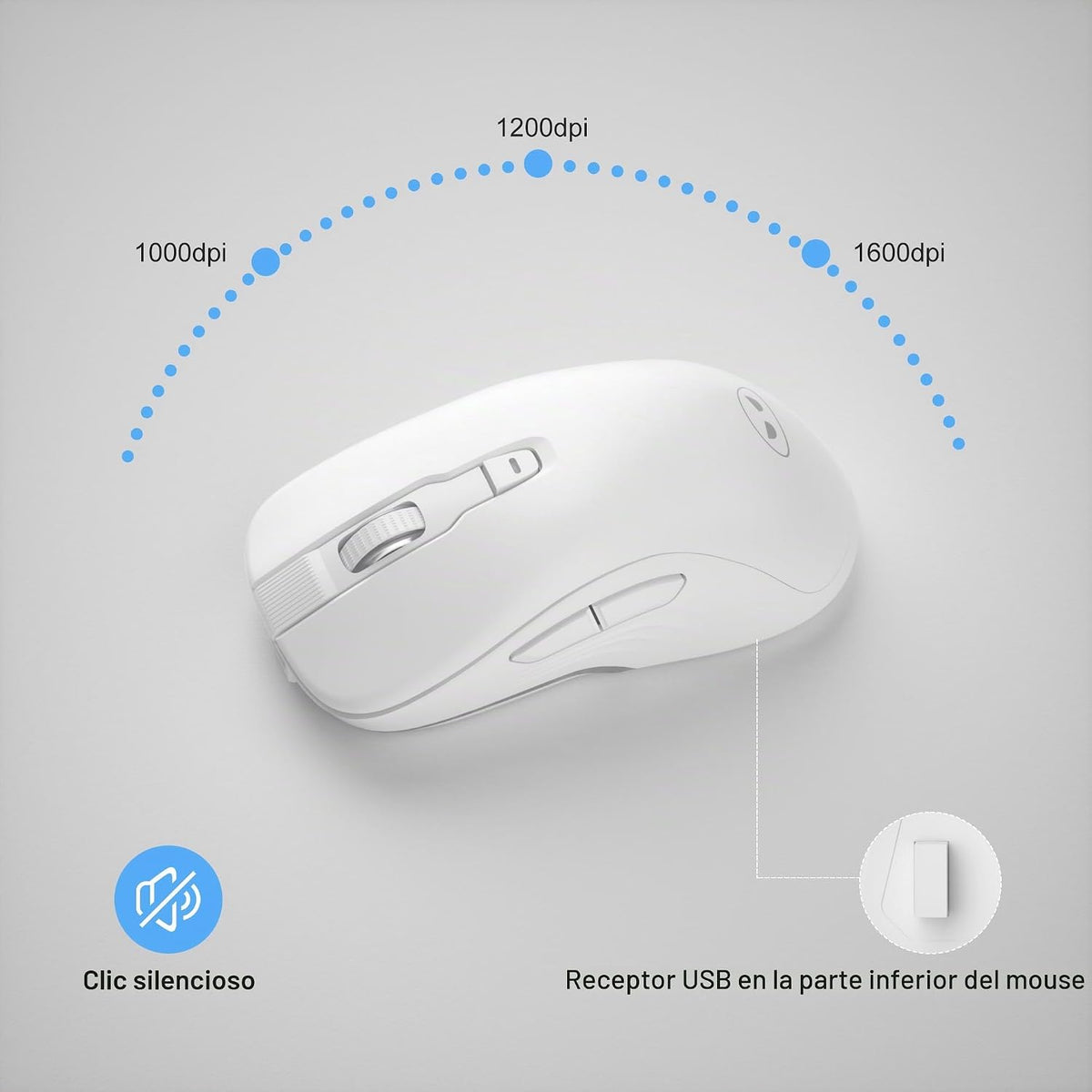 MageGee V990 - Combo de teclado y mouse inalámbricos cremosos, 99 t...