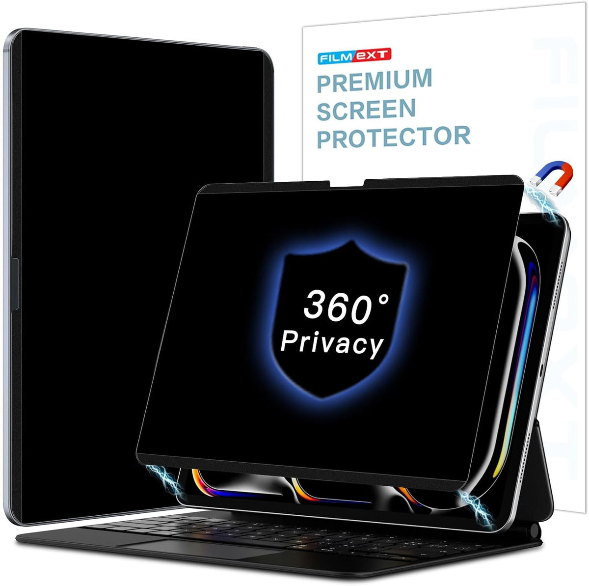 Filtro de Privacidad Magnético 4 Vías para iPad Pro 13 pulgadas M5 M4 2025 8th/7th Gen