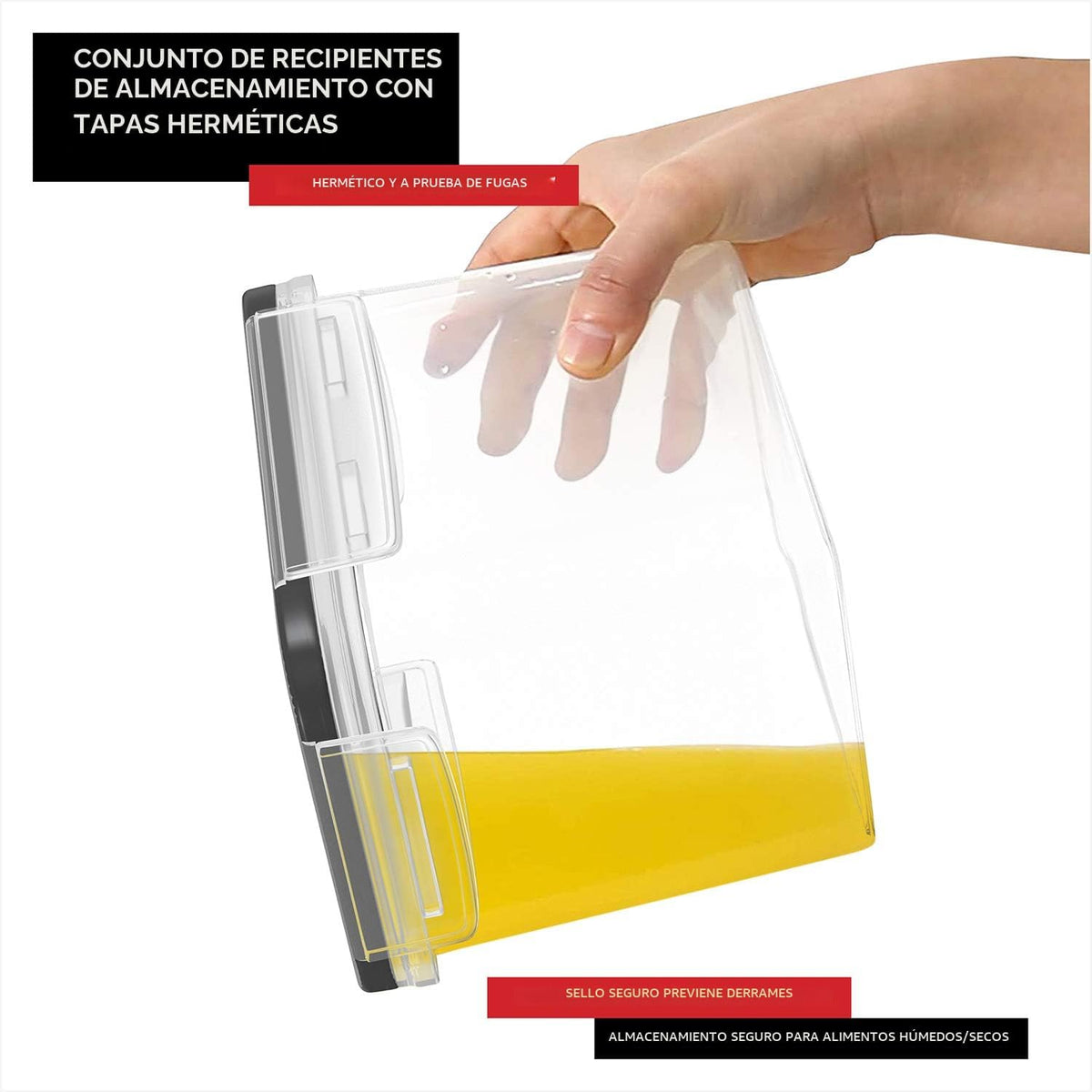 DWËLLZA KITCHEN Juego de 4 recipientes de almacenamiento de harina y azúcar, recipientes herméticos de plástico de 3.6 L con tapas para organización y almacenamiento de despensa de cocina