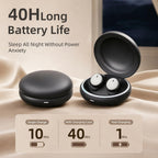 NE92 - Auriculares para dormir, ultra mini auriculares para dormir de lado 0.11 oz, auriculares inalámbricos Bluetooth 6.0, tiempo de reproducción de 40 horas, sonido estéreo de alta fidelidad