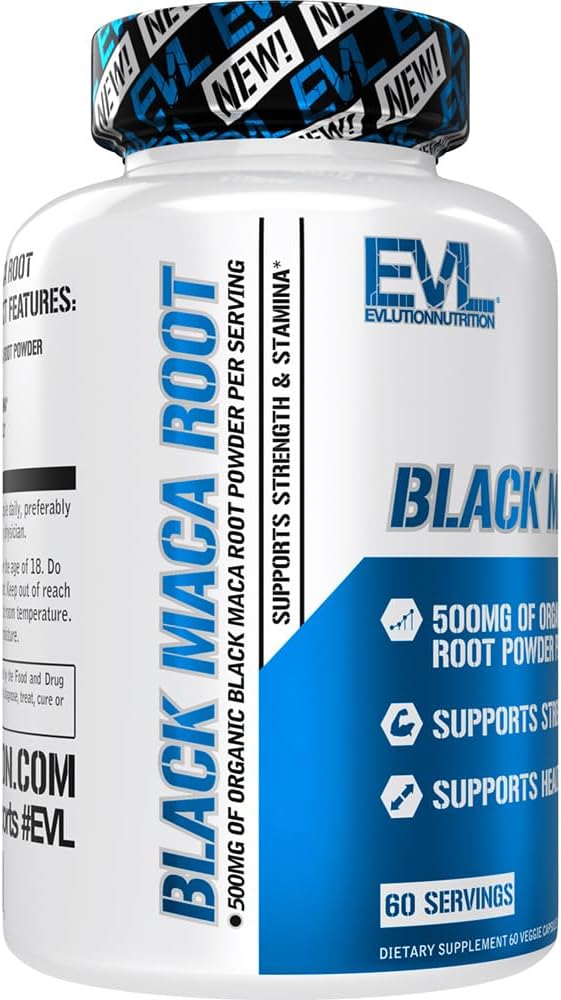 Evlution Nutrition Raíz de maca negra \u2013 Apoyo energético \u201...