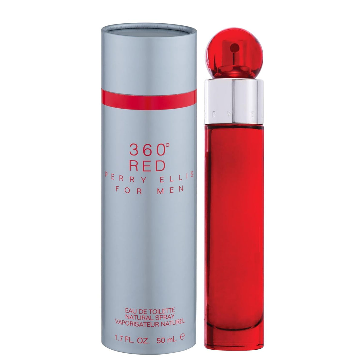 Perry Ellis Eau de Toilette 360 Red para hombres con atomizador, 1....
