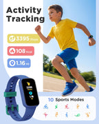 BIGGERFIVE Vigor Plus - Reloj de fitness para niños, reloj inteligente 1.47