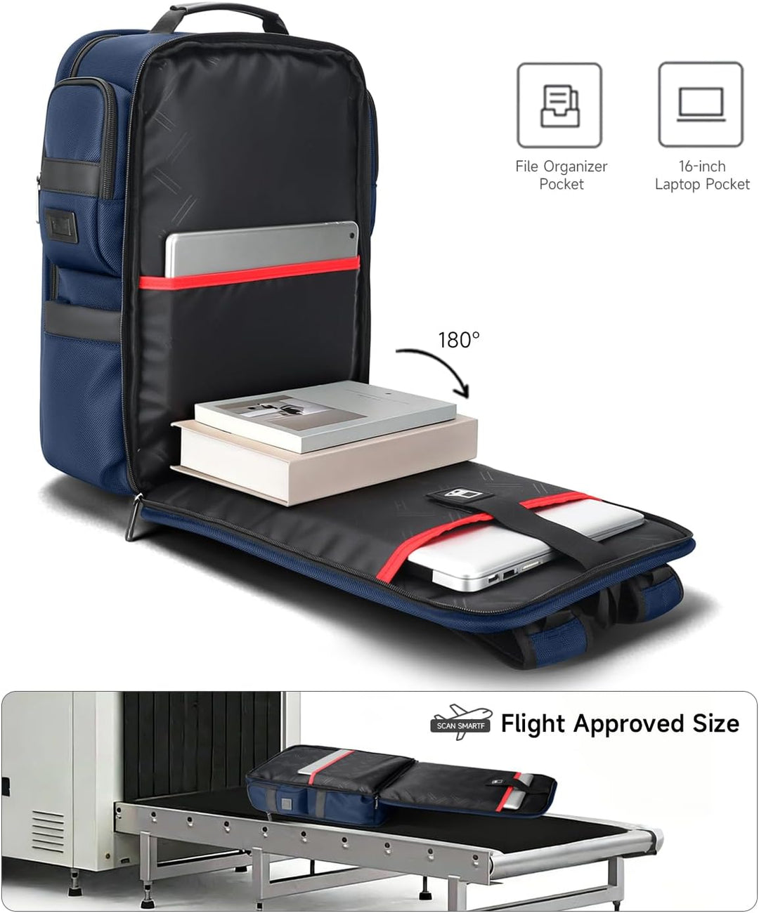 RoyalAnt Mochila de trabajo para hombres, mochila para laptop de 17...