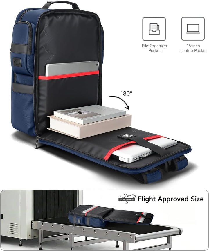 RoyalAnt Mochila de trabajo para hombres, mochila para laptop de 17...