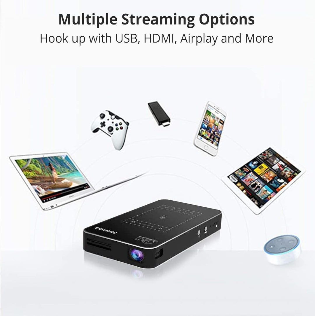 AKASO WT50 Mini Proyector con WiFi y Bluetooth, Proyector de Pelícu...