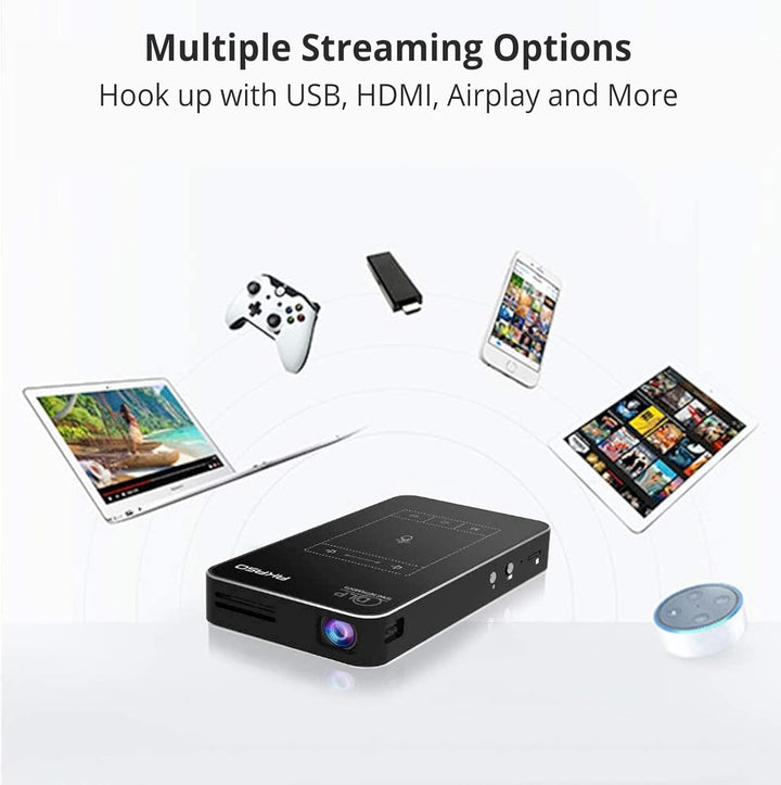 AKASO WT50 Mini Proyector con WiFi y Bluetooth, Proyector de Pelícu...