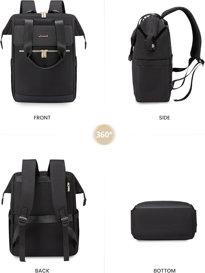 LOVEVOOK Mochila para laptop para mujeres, mochila de trabajo conve...