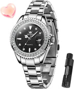 OLEVS Relojes para Mujeres Lujo Diamante con Fecha Analógico Cuartz para Mujer