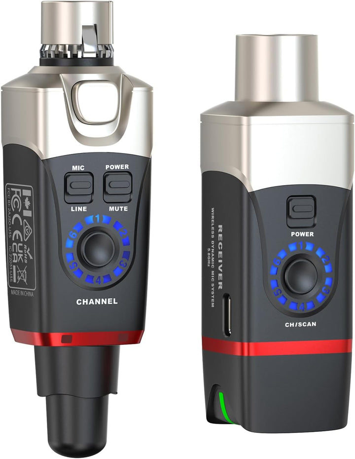 Xvive U35 Sistema Inalámbrico de Micrófono Dinámico con Transmisor...