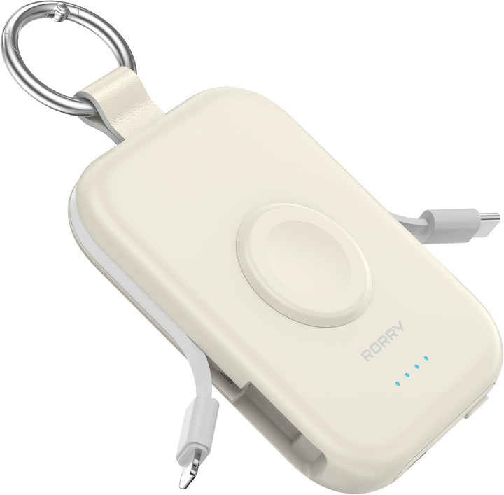 RORRY Cargador portátil de 5000 mAh ,batería externa con cables int...