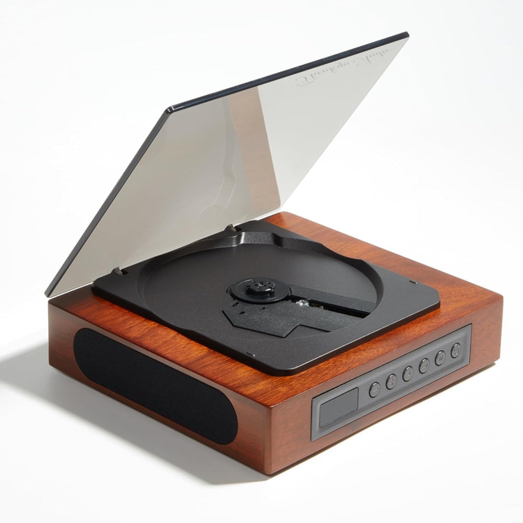 Reproductor de CD retro para el hogar con Bluetooth, altavoces