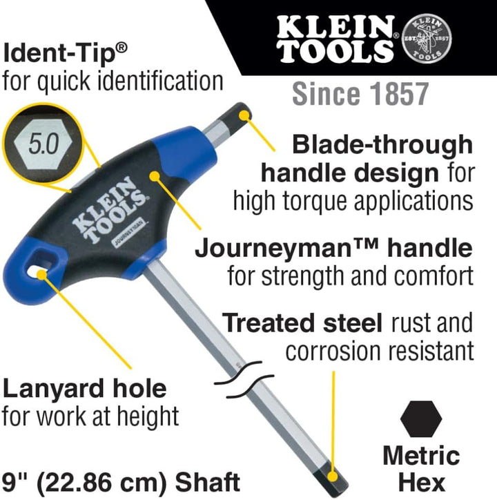 Klein Tools JTH98M Juego de llaves hexagonales con mango en T, Jueg...