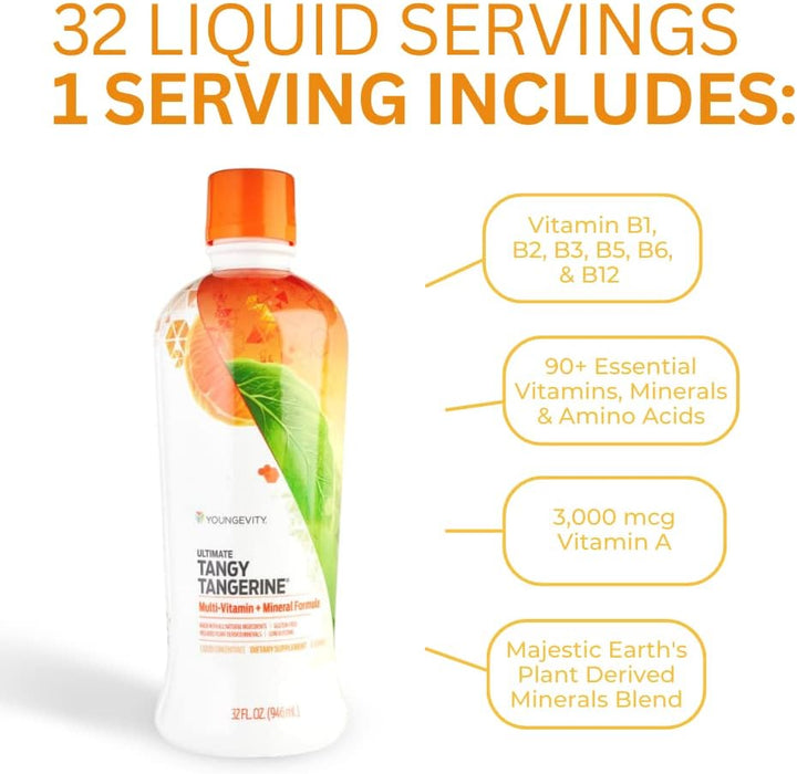 Youngevity Majestic Earth - Ultimate Tangy Tangerine, 32 onzas líqu...