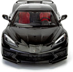 Motormax 2020 Chevrolet Corvette C8 Stingray 1:24 Diecast Black All Star Toys Exclusivo