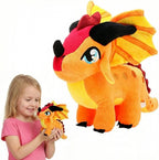 Juguete de Peluche de Dragón Wings of Fire - Almohada de Peluche de Dragón con Alas de Fuego - Animales de Peluche de Dragón Rainwing - Linda Muñeca de Dragón - Regalos Adecuados para Niños