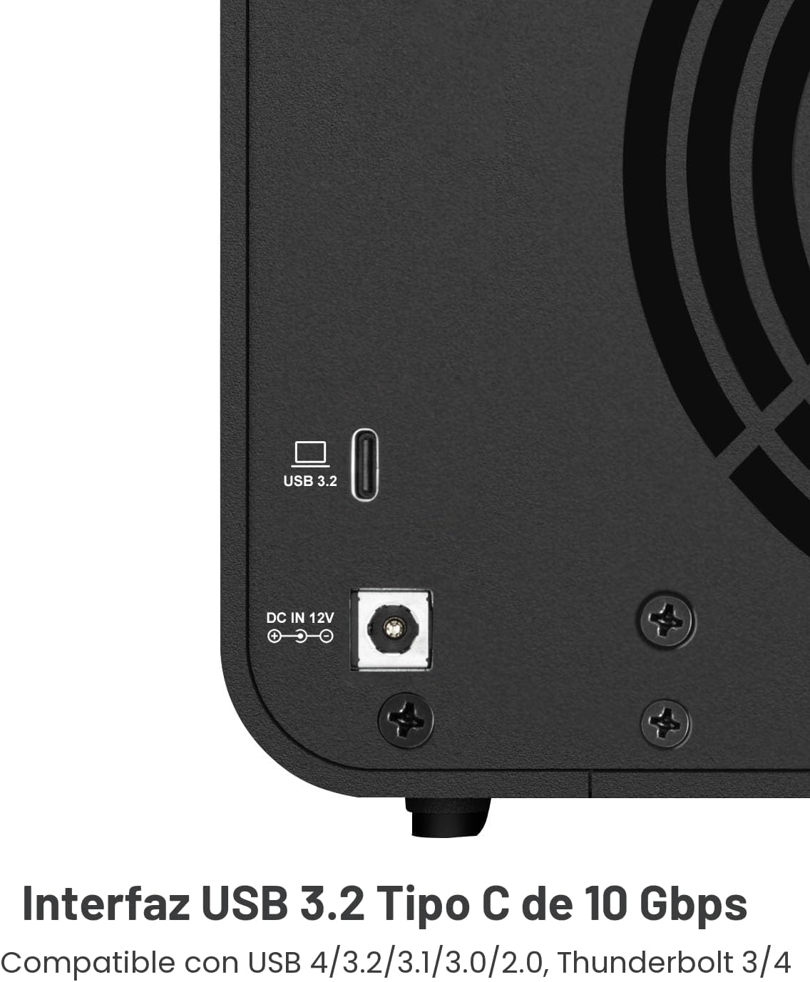 TERRAMASTER D4-320 Carcasa de Disco Duro Externo - 4 bahías USB 3.2...