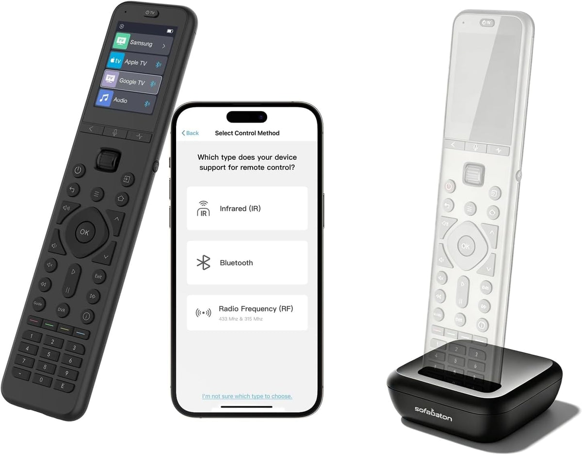 SofaBaton Control remoto universal U3 con base de carga