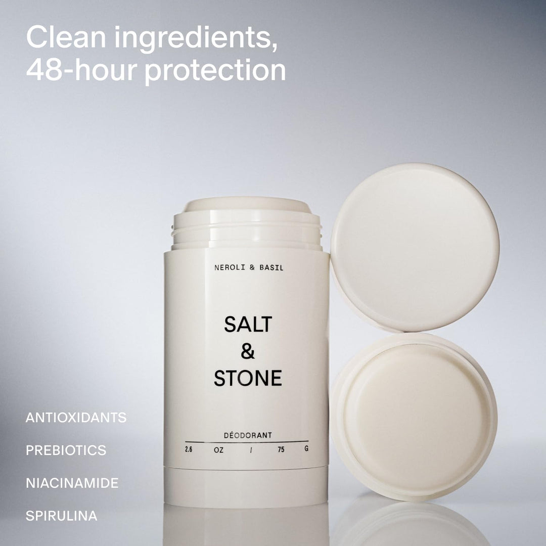 SALT &amp; STONE Desodorante sin aluminio | Protección extra fuerte...