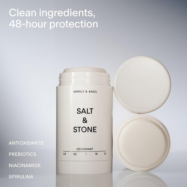 SALT &amp; STONE Desodorante sin aluminio | Protección extra fuerte...