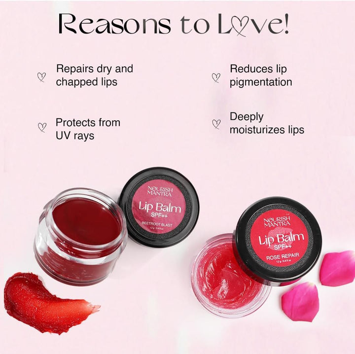 Nourish Mantra Bálsamo labial de remolacha y rosa con SPF | Fabrica...