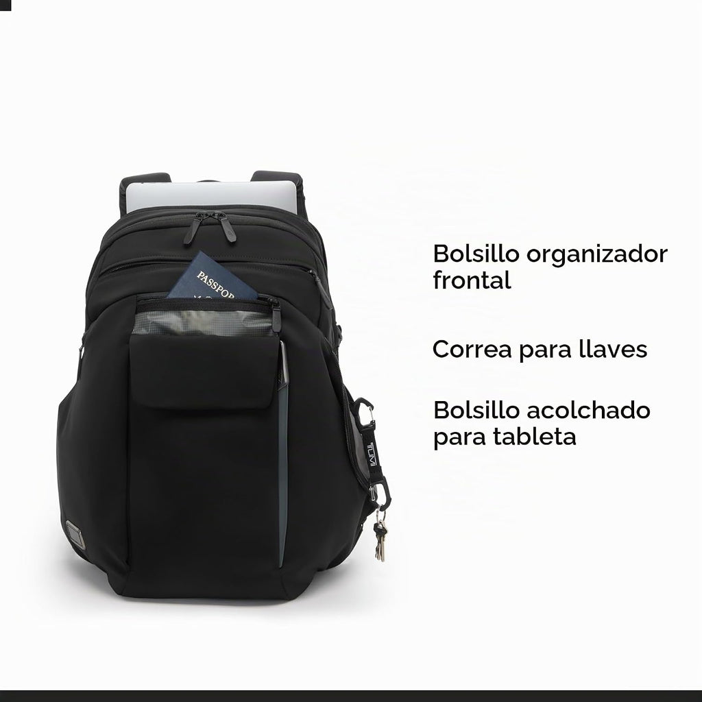 TUMI Axis Mochila grande de 25 litros, se adapta a portátiles de hasta 15