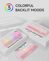EWEADN V102 Teclados inalámbricos, teclado para juegos de 98 teclas...