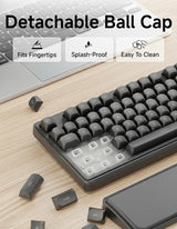 EWEADN C98 Combo de teclado y mouse con cable, teclados ergonómicos...