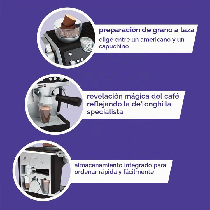 Casdon De'Longhi Toys Barista Cafetera. Juego de cocina de jugu...