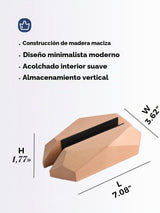 Nuvograin Soporte vertical ajustable para laptop, soporte de madera...