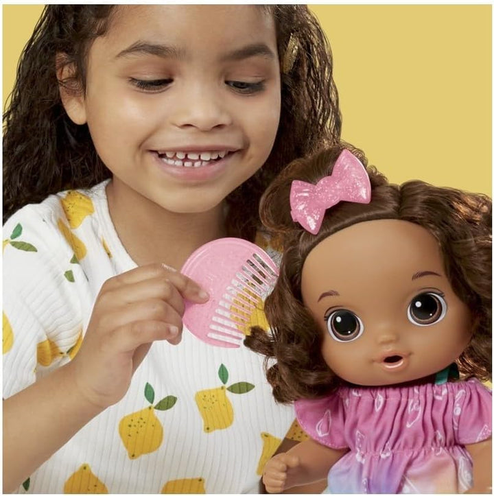 Baby Alive Muñeca Fruity Sips, Limón, Juguetes para niñas de 3 años...