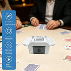 Barajador Automático de Cartas 1-2 Barajas, Barajador Recargable de Bajo Ruido