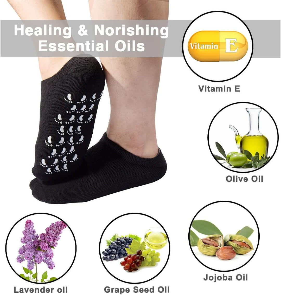 Codream Calcetines de gel hidratante para hombres grandes para piel...