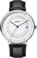 Reloj para Hombre a.b.art – Indicador de Fecha Saltante, Movimiento de Cuarzo Ronda, Cristal de Zafiro, Caja Ultrafina de Acero Inoxidable, Reloj de Pulsera Minimalista Estilo Bauhaus 41MM