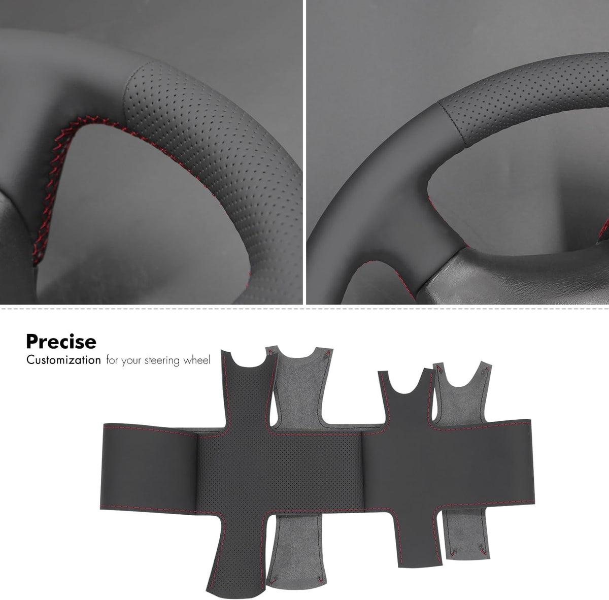 MEWANT Stitch On - Funda para volante de ajuste personalizado para Chevy
